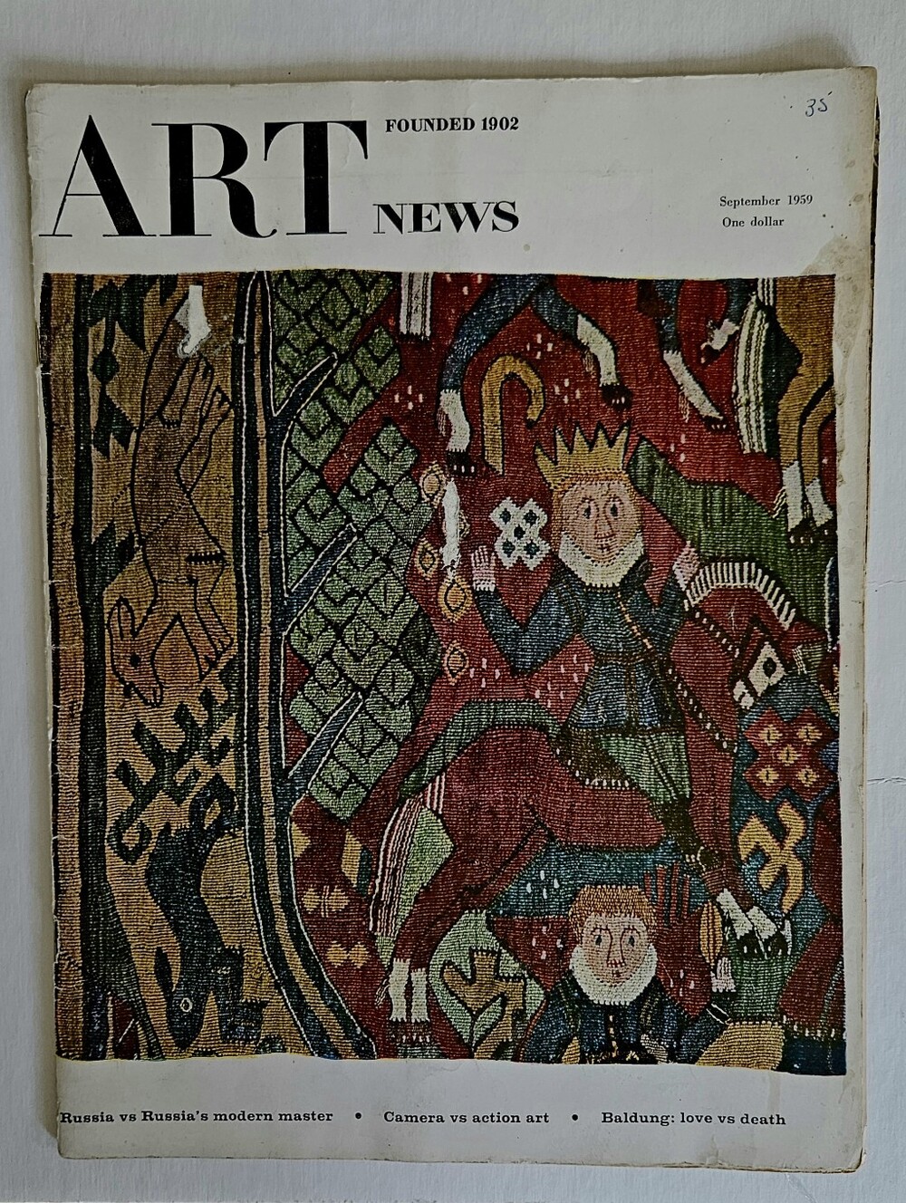 1959 ART NEWS Magazine, Historical International Art, See all photos of articles